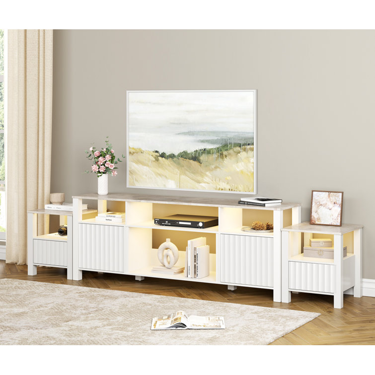 Tv stand and on sale console table set